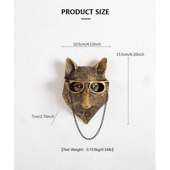 3d Animal Head Wall Mount Ornament, Animal Heads For Wall Art Hanging😺 - Picture 5 of 7